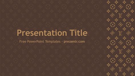 Louis vuitton powerpoint template 